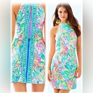 EUC Pulitzer Krista Surf Gypsea Engineered
Scuba Ponte Shift Dress Size 00